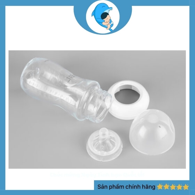 Bình sữa Phillips Avent Natural thủy tinh không BPA chống đầy hơi chống sặc an toàn cho bé 120/240ml