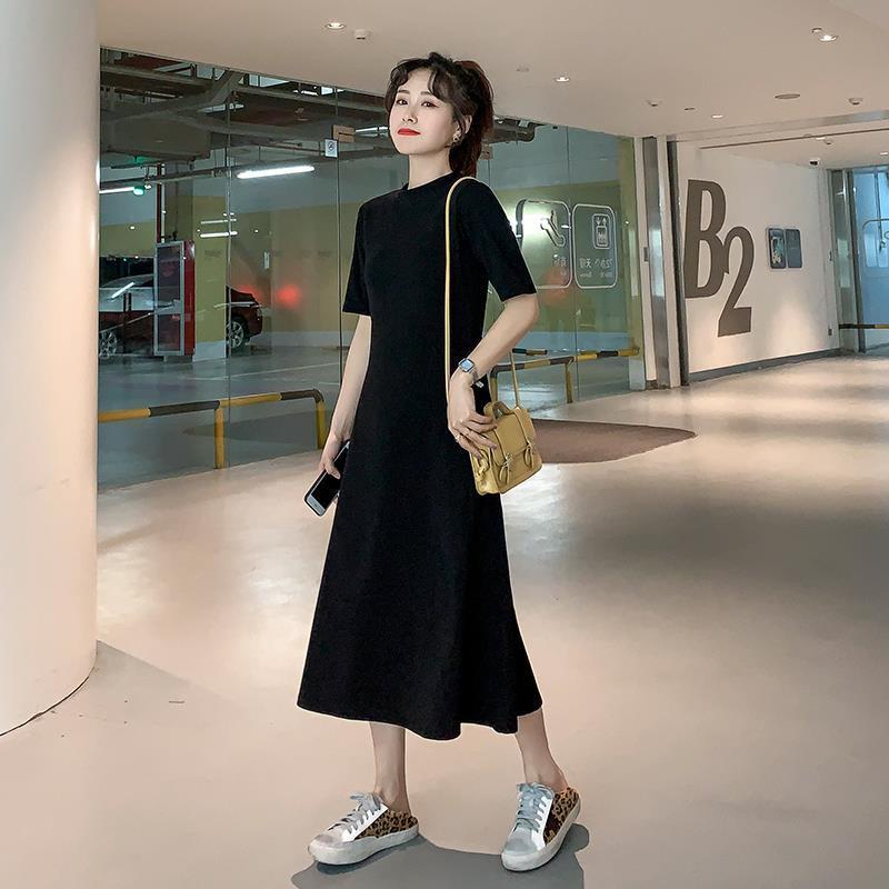 Đầm Ngắn Tay Thời Trang Retro Hàn Quốc Dành Cho Nữ