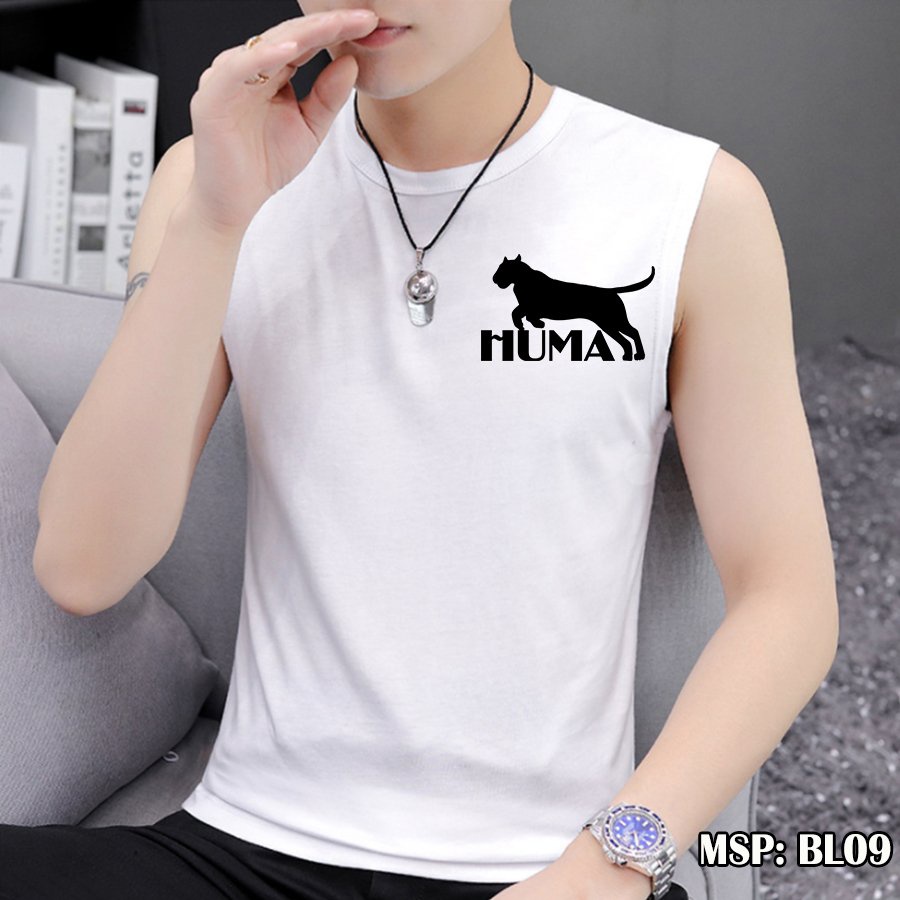 Áo ba lỗ nam đẹp HALLA dáng thể thao chất thun lạnh kiểu lót form rộng nách tập gym, bóng rổ chất lưới co giãn hè MS-21