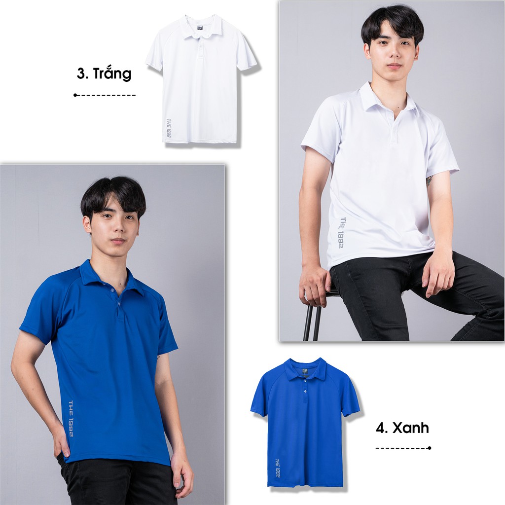 Áo polo basic thể thao nam cổ bẻ THE 1992