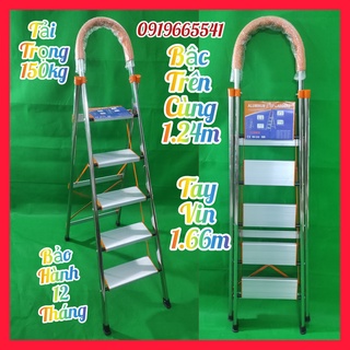 THANG GHẾ INOX 5 BẬC 1.24m -NHẬT BẢN IN05