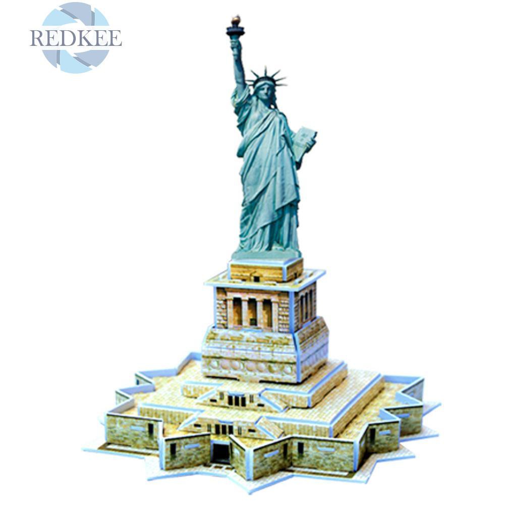 Redkee Mini 3D Statue of Liberty Model Jigsaw Children Puzzle Kids Educational Toy