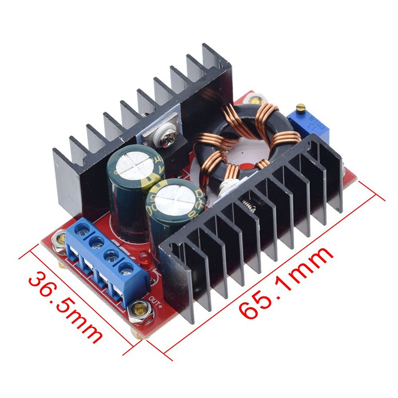 10-32V đến 12-35V Bước lên CV CC 150W 10A Bộ chuyển đổi DC DC Boost Bộ nguồn ô tô Bộ điều khiển LED Bộ sạc Bộ điều chỉnh điện áp