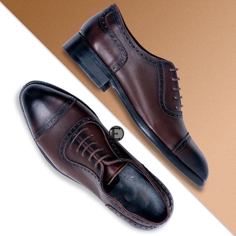 Giày tây nam công sở dáng Oxford da thật bảo hành 12 tháng - Mã T27