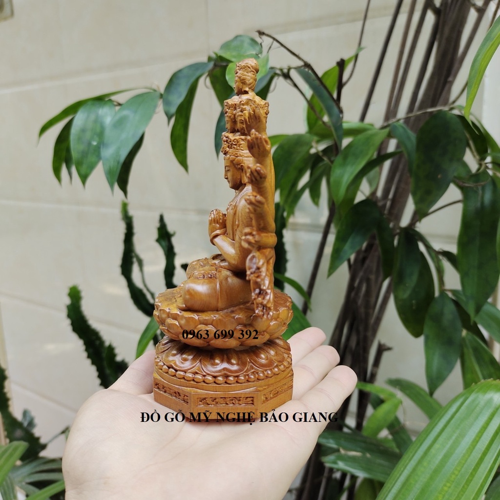Tượng phật thiên thủ thiên nhãn gỗ bách thơm