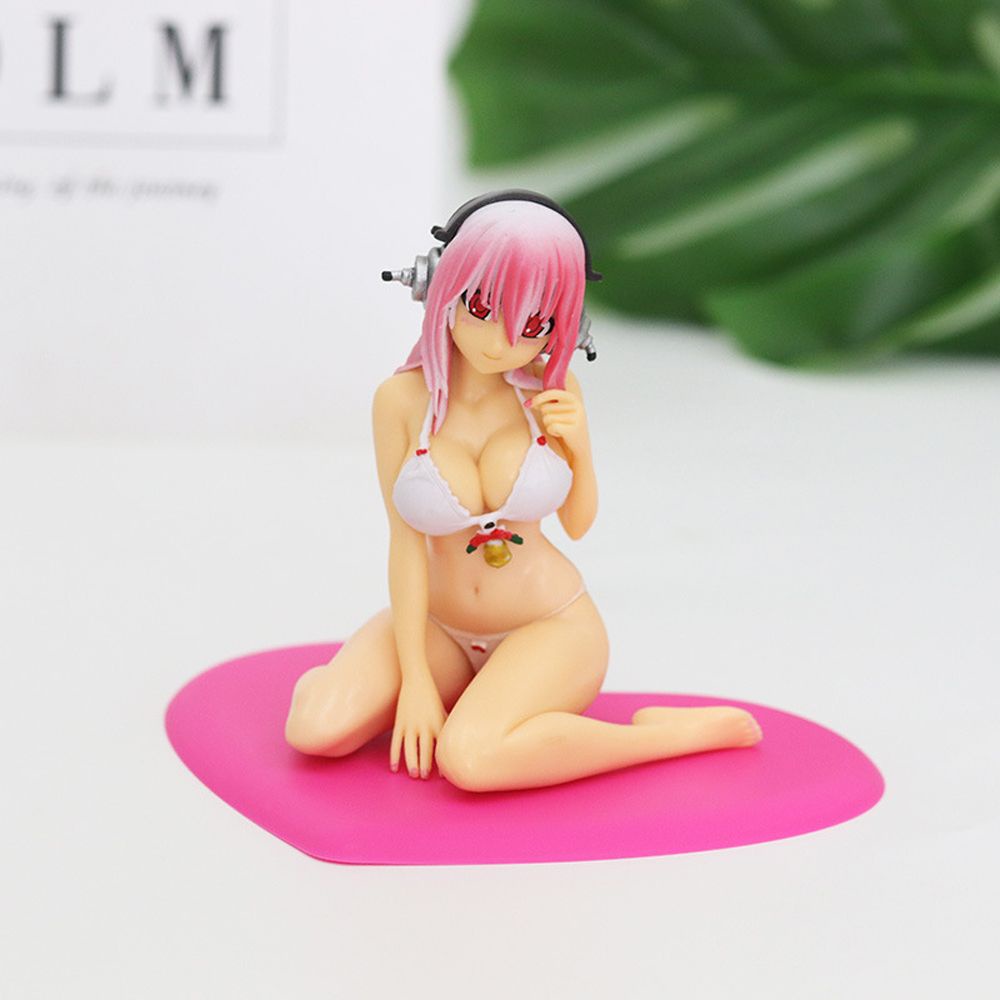 HARRIETT Collection toys Sonico Action Figure Cake Decoration Figurines Sonic Bikini Sonico Creative Gifts Statue 13CM Anime Figure PVC Model Doll Girl Figures/Multicolor