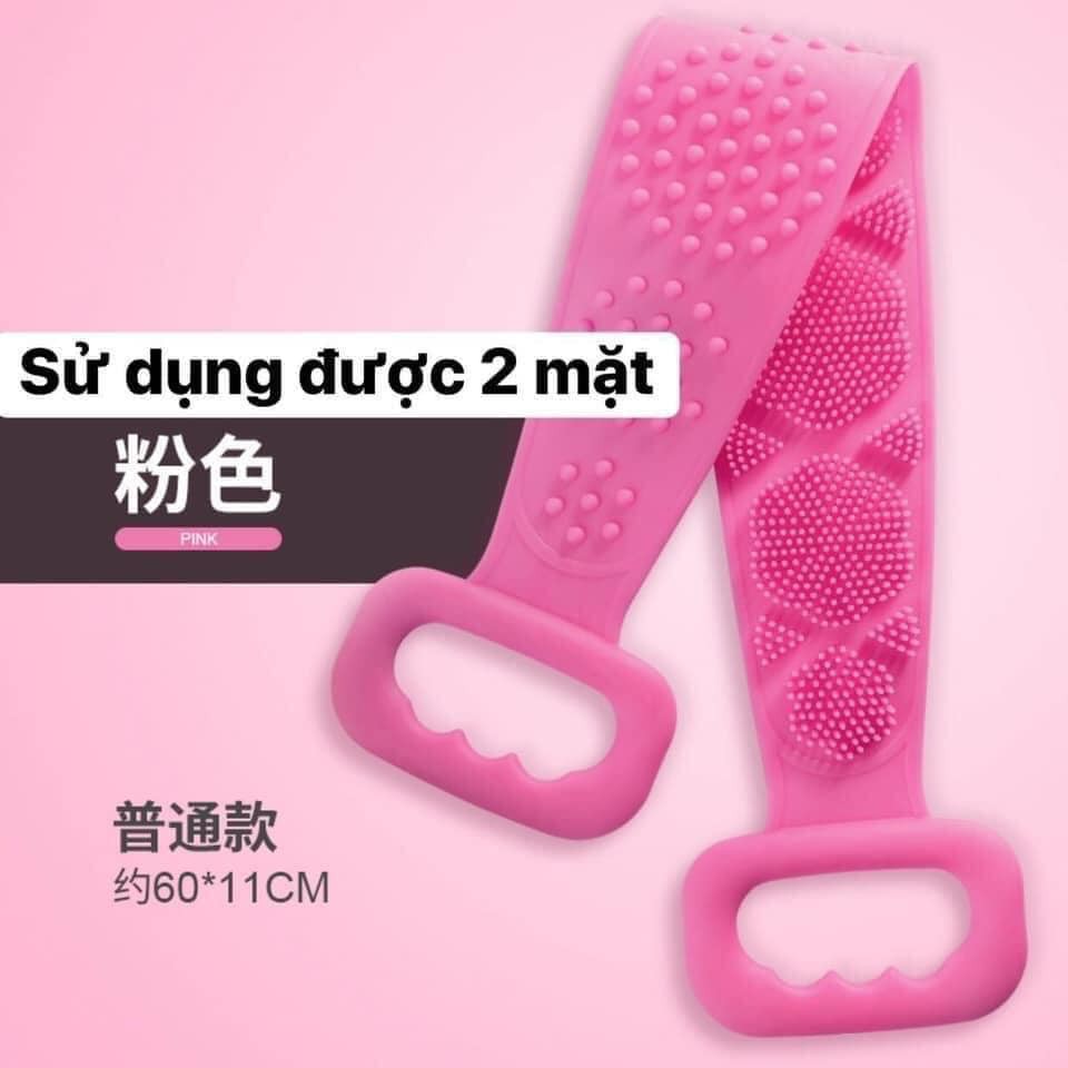 Sỉ Dây Chà Lưng Dài 70cm - 2 mặt Bằng Silicone mẫu mới - hàng loại 1 - Kèm ảnh thật