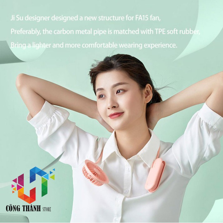 [Hàng Chính Hãng] Quạt Jisulife Mini Cầm Tay /Đeo Cổ Sạc USB Tiện Lợi Chất Lượng Cao | BigBuy360 - bigbuy360.vn