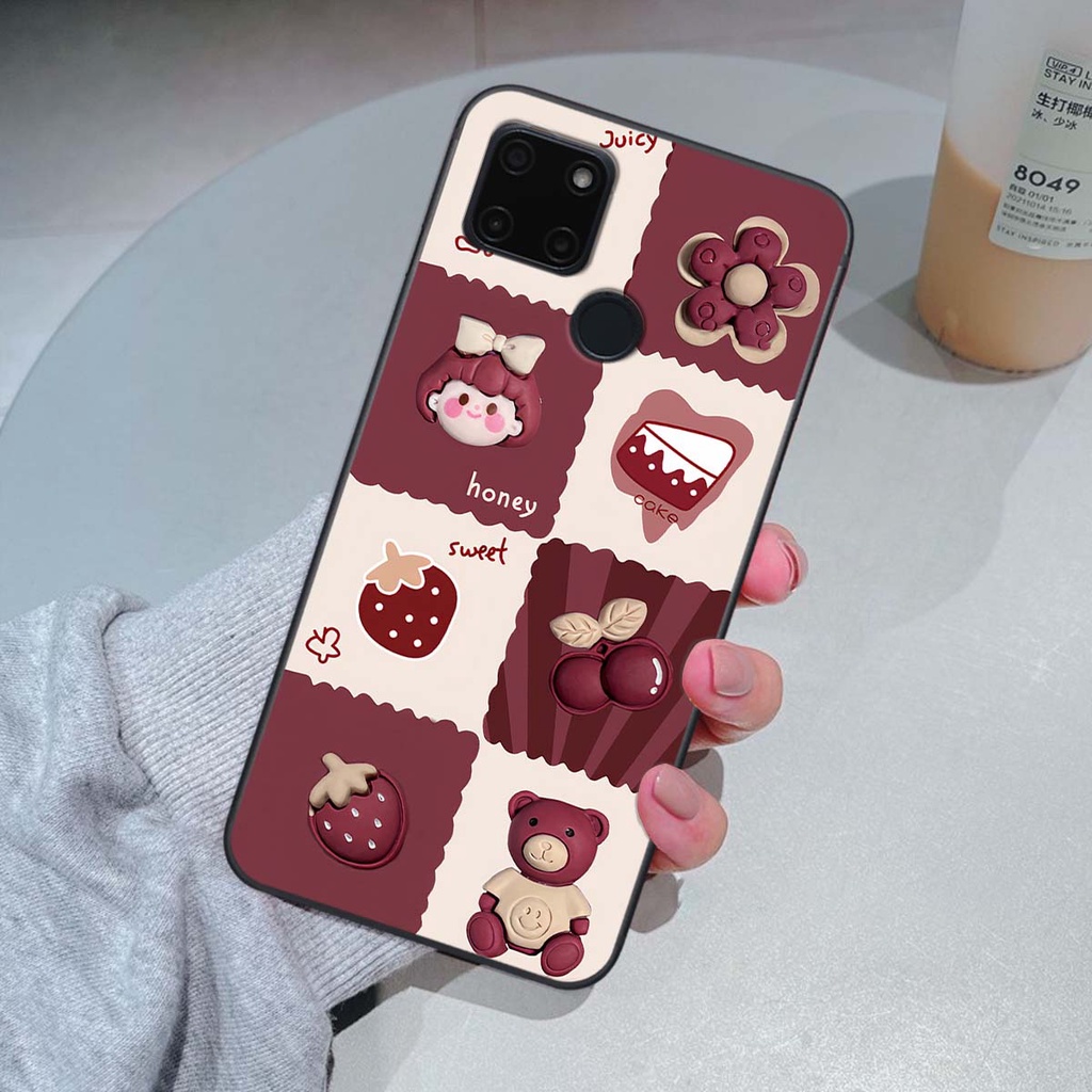Ốp Realme C20 / C21Y in hình trái tim, caro kẹo ngọt đầy cá tính siêu đẹp siêu chất