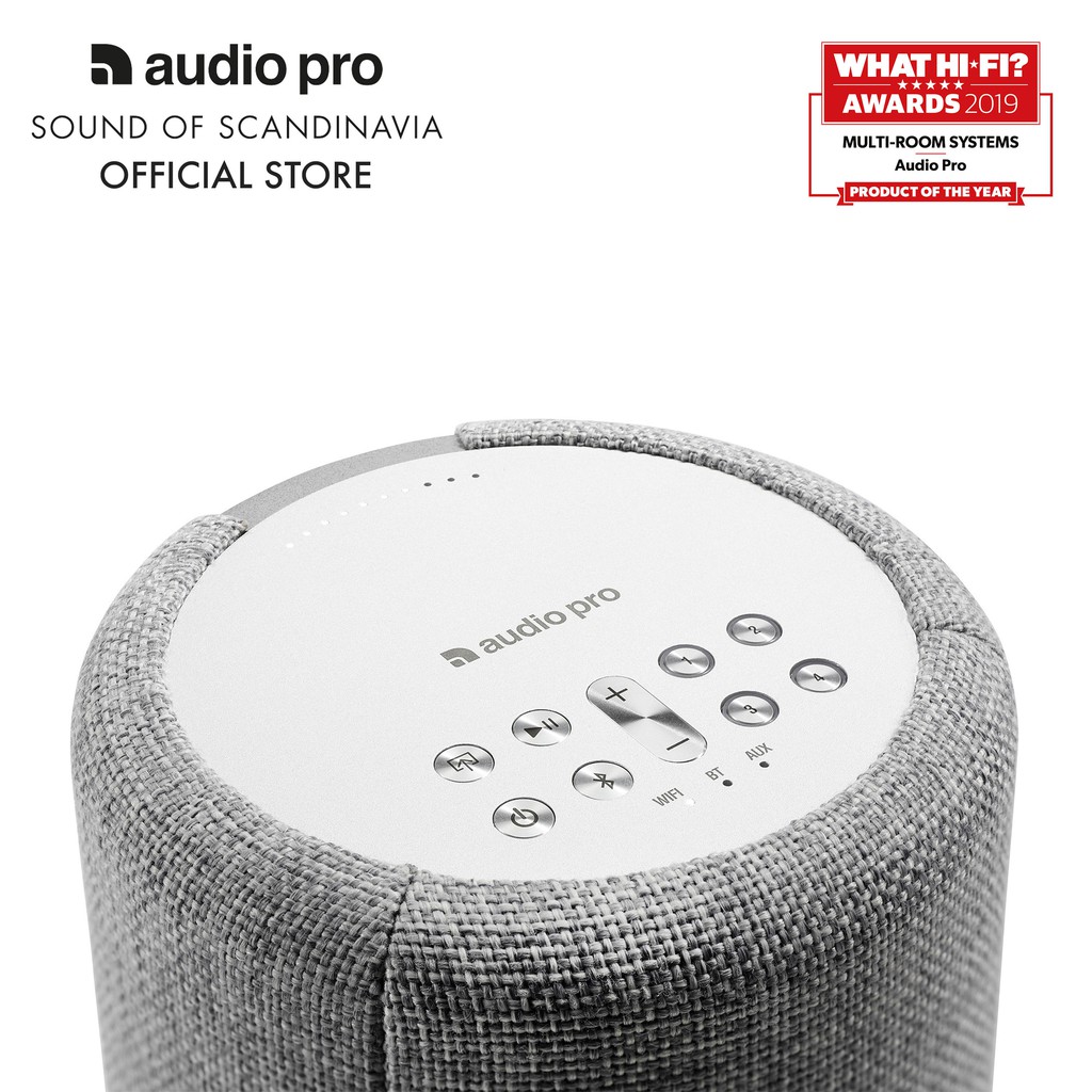 [Mã 2404EL10K giảm 10K đơn 20K] Loa Audio Pro A10 MultiRoom Speaker Light Grey
