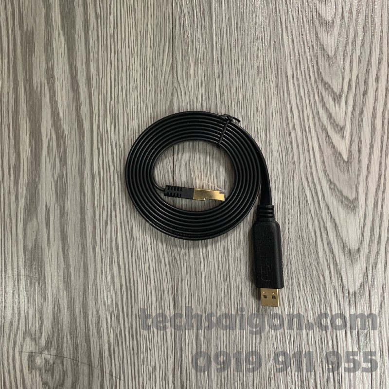 DÂY CÁP 1M8 CONSOLE USB SANG RJ45 SERIAL CHO ARUBA 115, 225, 325, 135 ... CISCO