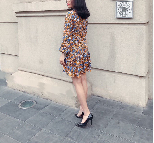 Đầm Suông Hoa Đuôi Cá