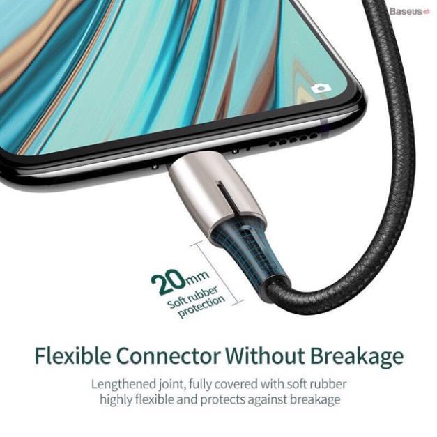 Cáp sạc nhanh siêu bền Baseus Waterdrop Micro USB Cable dùng cho Smartphone Android Samsung/ Oppo/ Xiaomi (4A/20W,DATA)