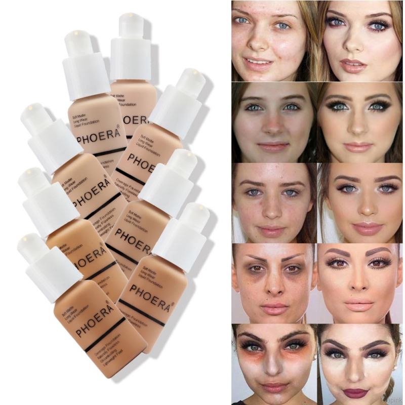 [Hàng mới về] Lọ kem nền che khuyết điểm toàn diện dạng lỏng PHOERA 30ml | BigBuy360 - bigbuy360.vn