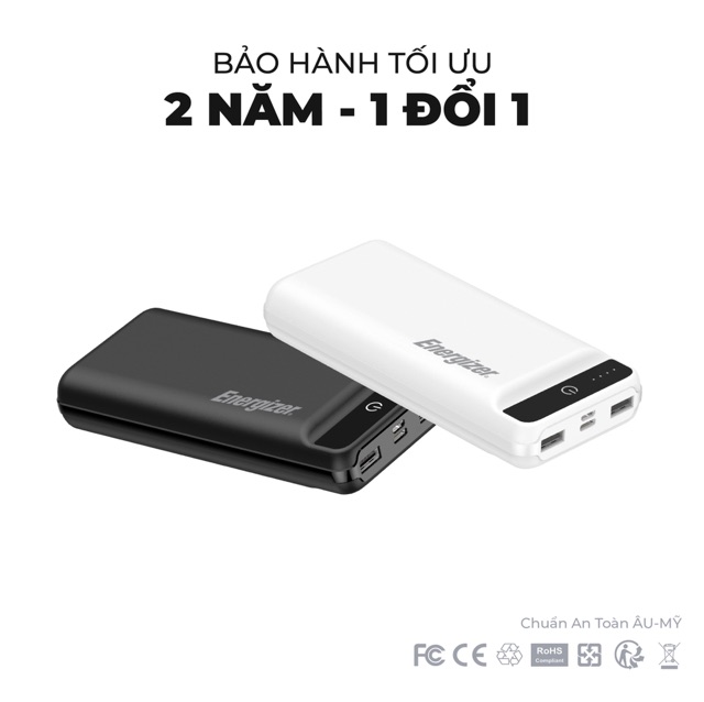 Pin sạc dự phòng Energizer UE20009 chính hãng - 20000mAh