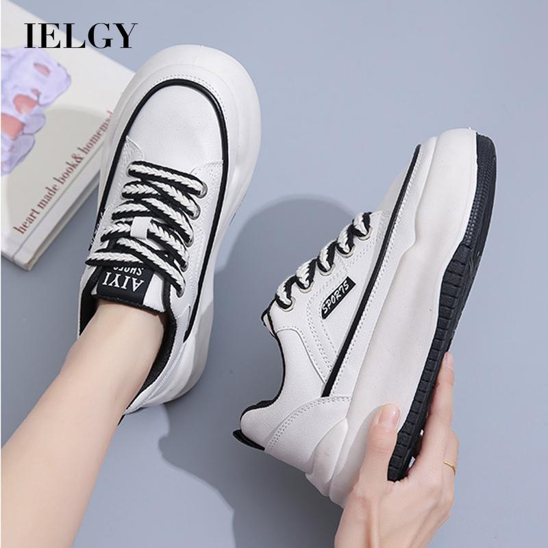 Ielgy Giày Sneaker Thoáng Khí Nâng Chiều Cao Đường Phố Cho Nữ