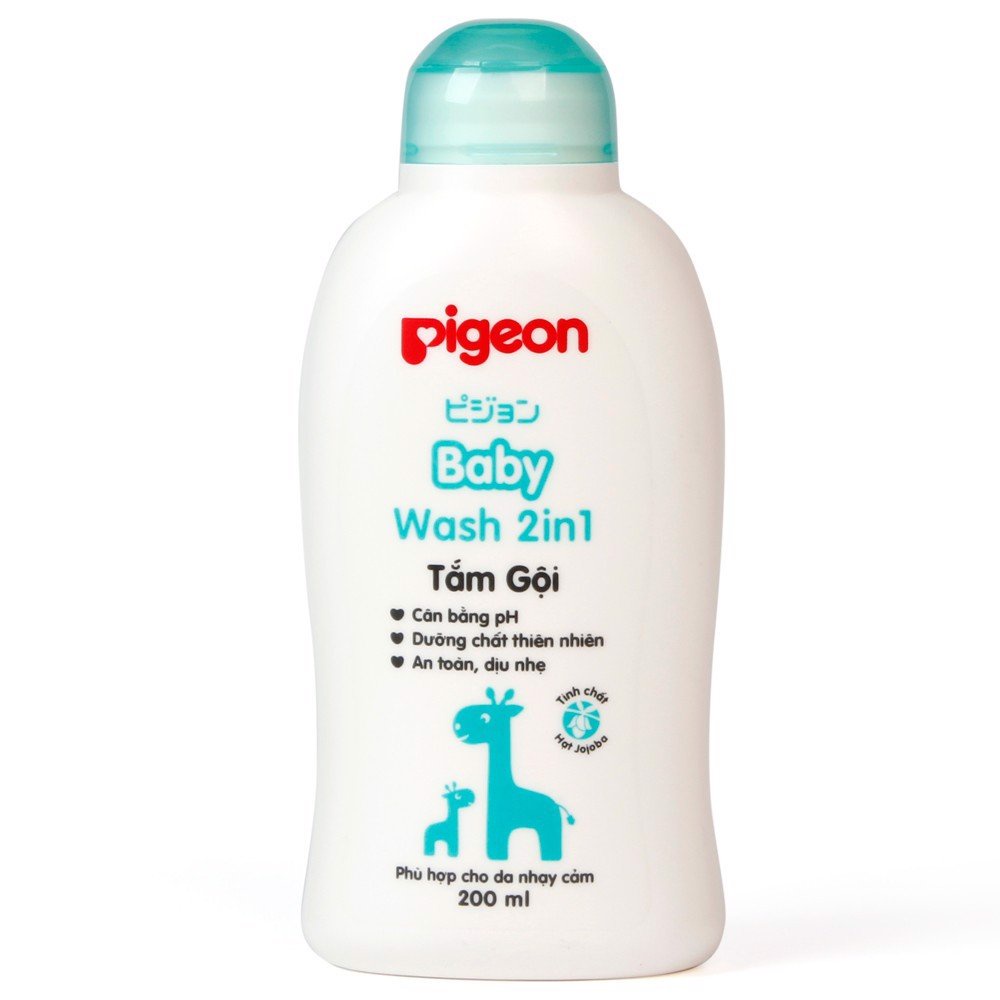 [HCM]Sữa tắm gội em bé 2in1 Pigeon 200ml