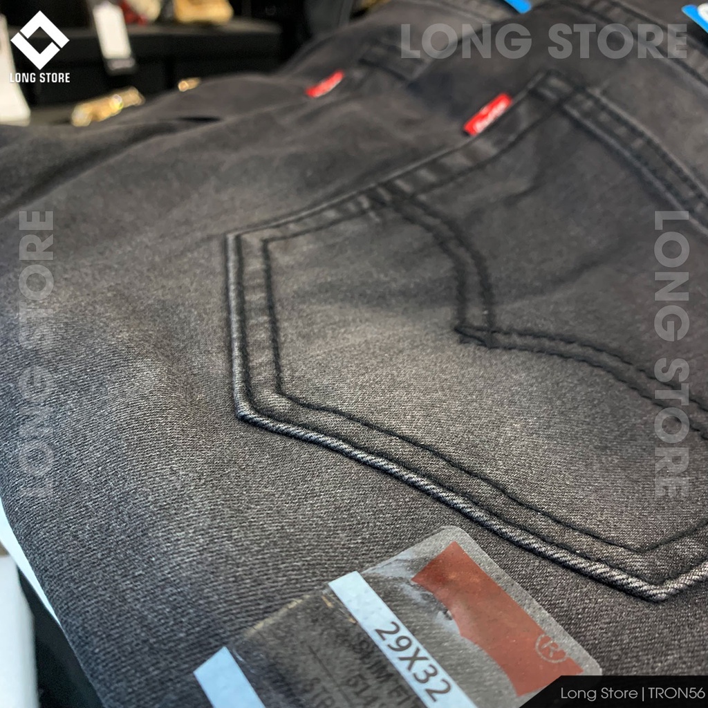 Quần jean nam đen bạc cao cấp ống đứng dáng ôm skinny chất bò co giãn đẹp chuẩn Hàn Quốc có big size Tron56 | BigBuy360 - bigbuy360.vn