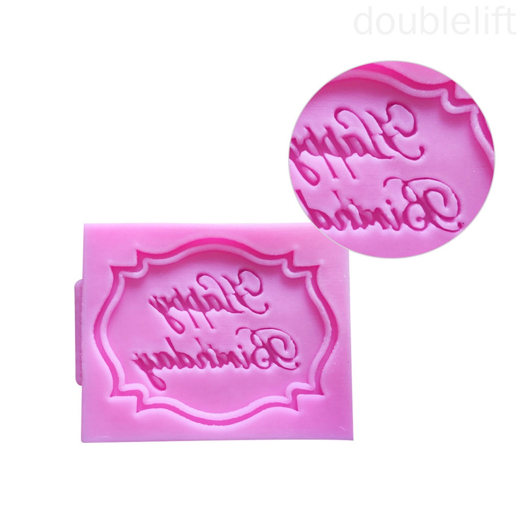 Khuôn Silicone Tạo Hình Chữ Happy Birthday 3d Trang Trí Bánh