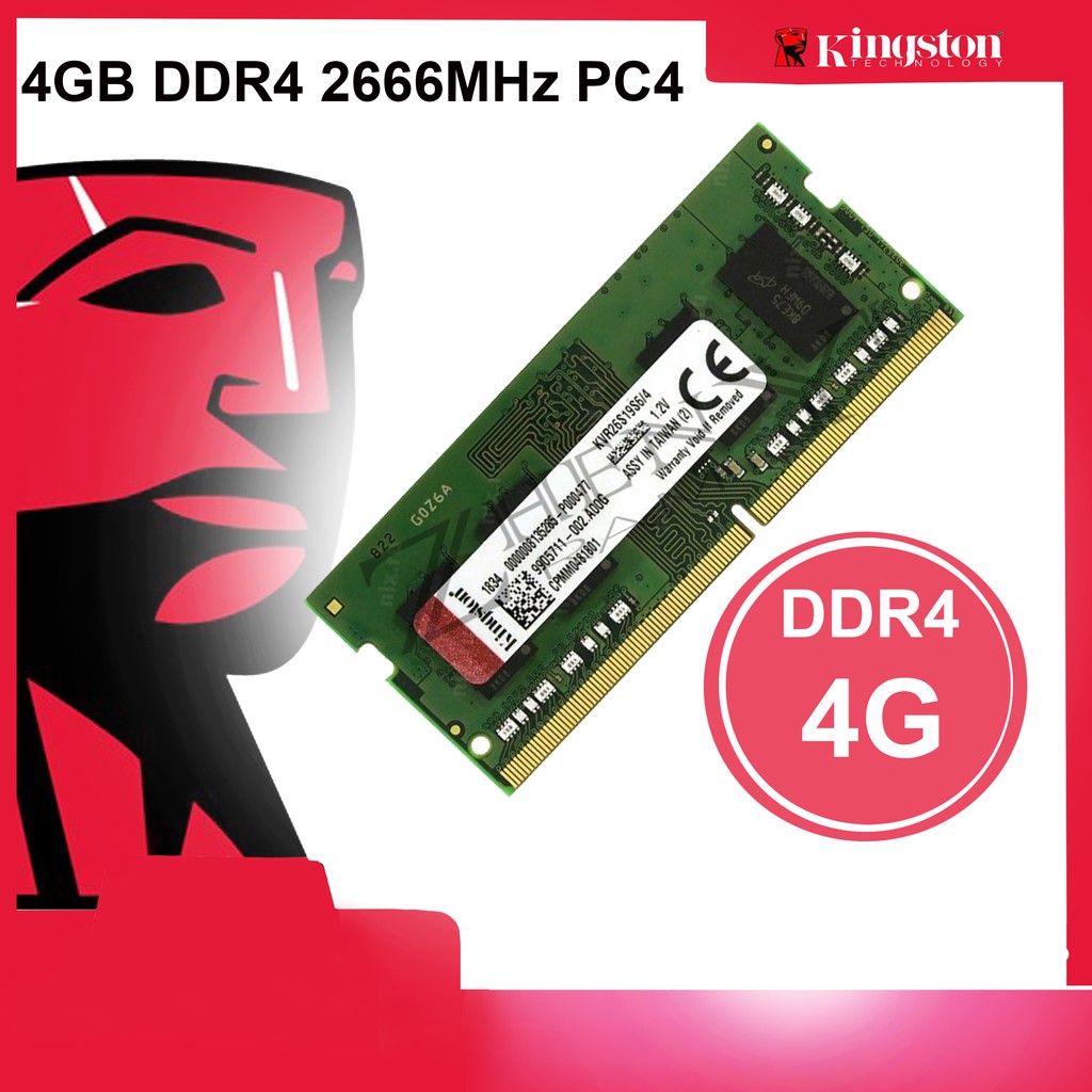 Ram Laptop 4GB Kingston DDR4 2666MHz (Bảo Hành 36T 1 Đổi 1)