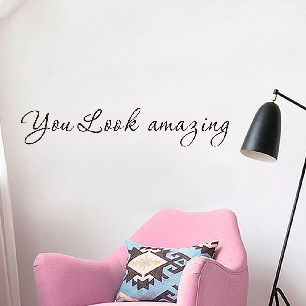 Decal dán tường trang trí phòng ngủ/phòng khách/văn phòng 3.9 X 17.7