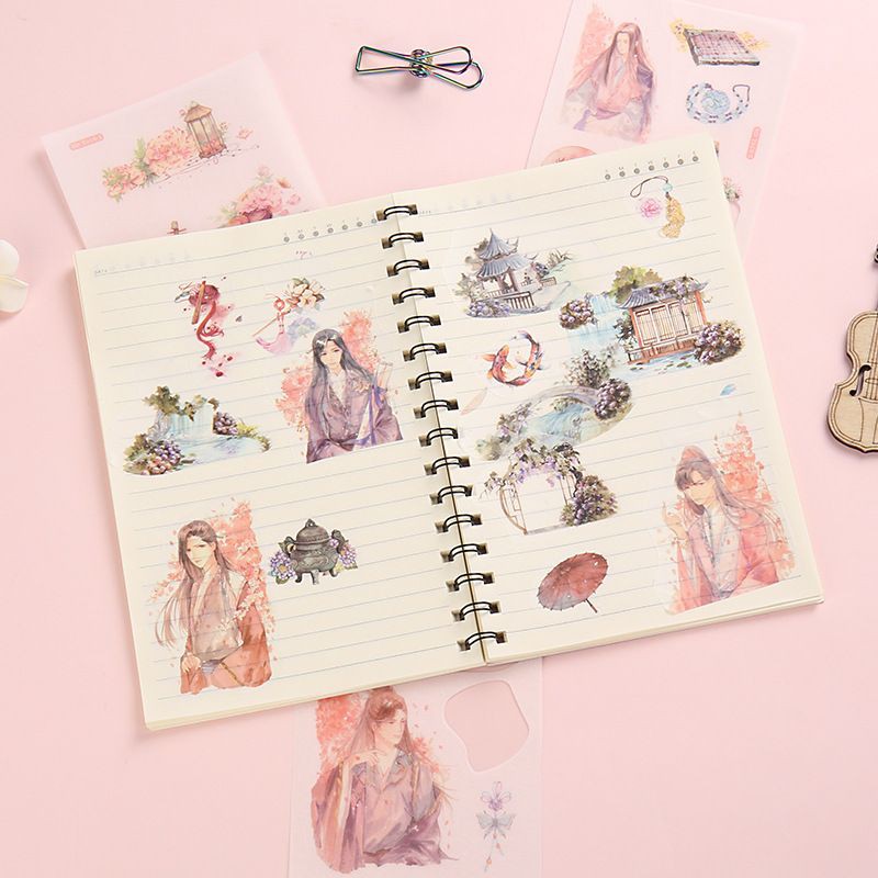 Set 6 tấm sticker trang trí nhiều mẫu P3