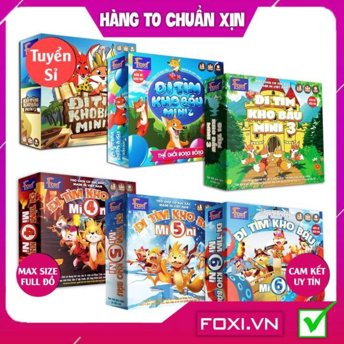 [FREESHIP HÀNG ĐẸP] Board game-Đi tìm kho báu mini 2 Foxi-đồ chơi phát triển tư duy-dễ chơi-vui nhộn-giá siêu rẻ