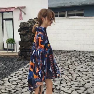 [ORDER] Váy sơ mi họa tiết SM05