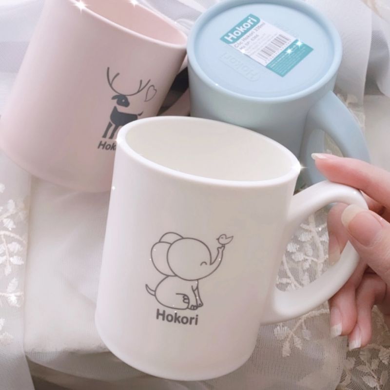 Cốc uống nước in hình dễ thương 300ml 6366