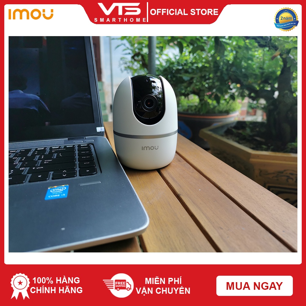 Camera IP Wifi IMOU A22EP 2.0MP, Full HD 1080P, 360 độ, Phát hiện chuyển động, Tích hợp còi báo động
