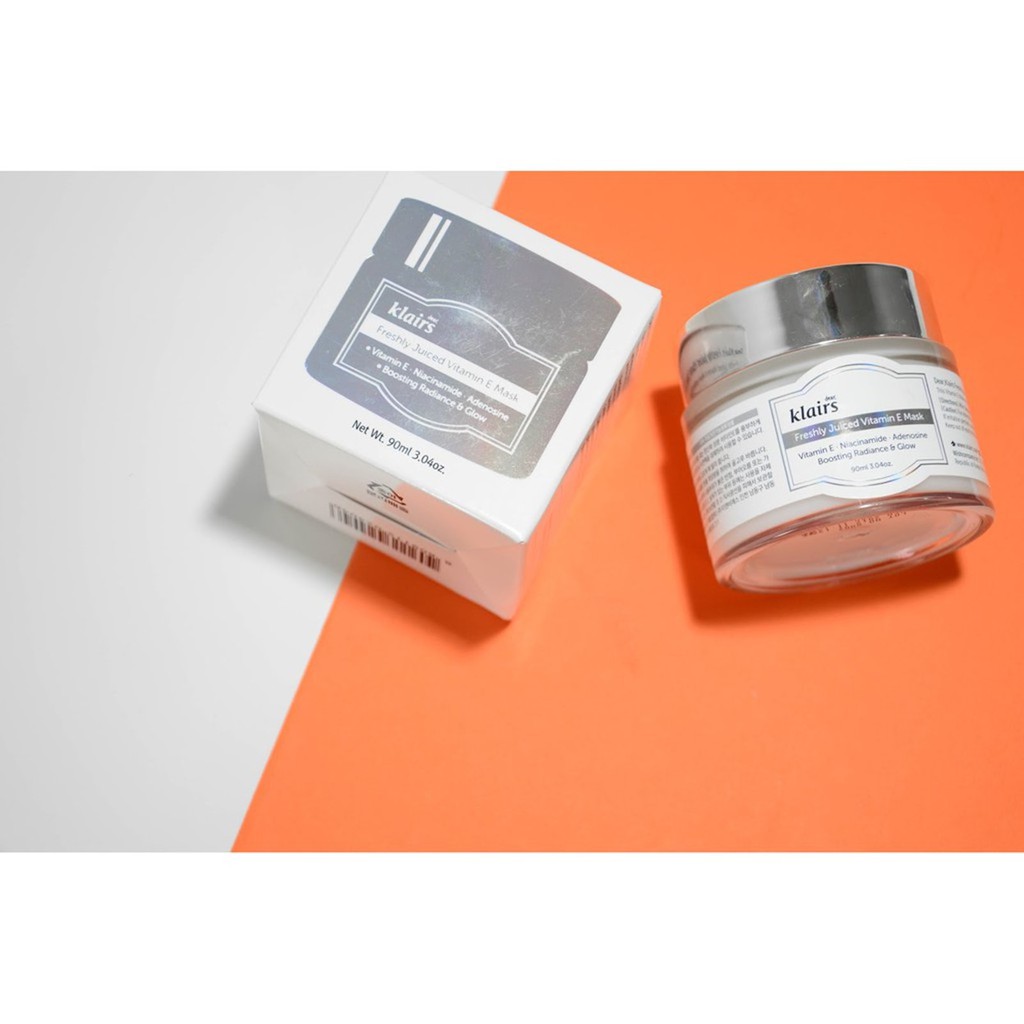Mặt Nạ Ngủ & Kem Dưỡng Ẩm, Dưỡng Sáng Da Dear, Klairs Freshly Juiced Vitamin E Mask 90ml | BigBuy360 - bigbuy360.vn