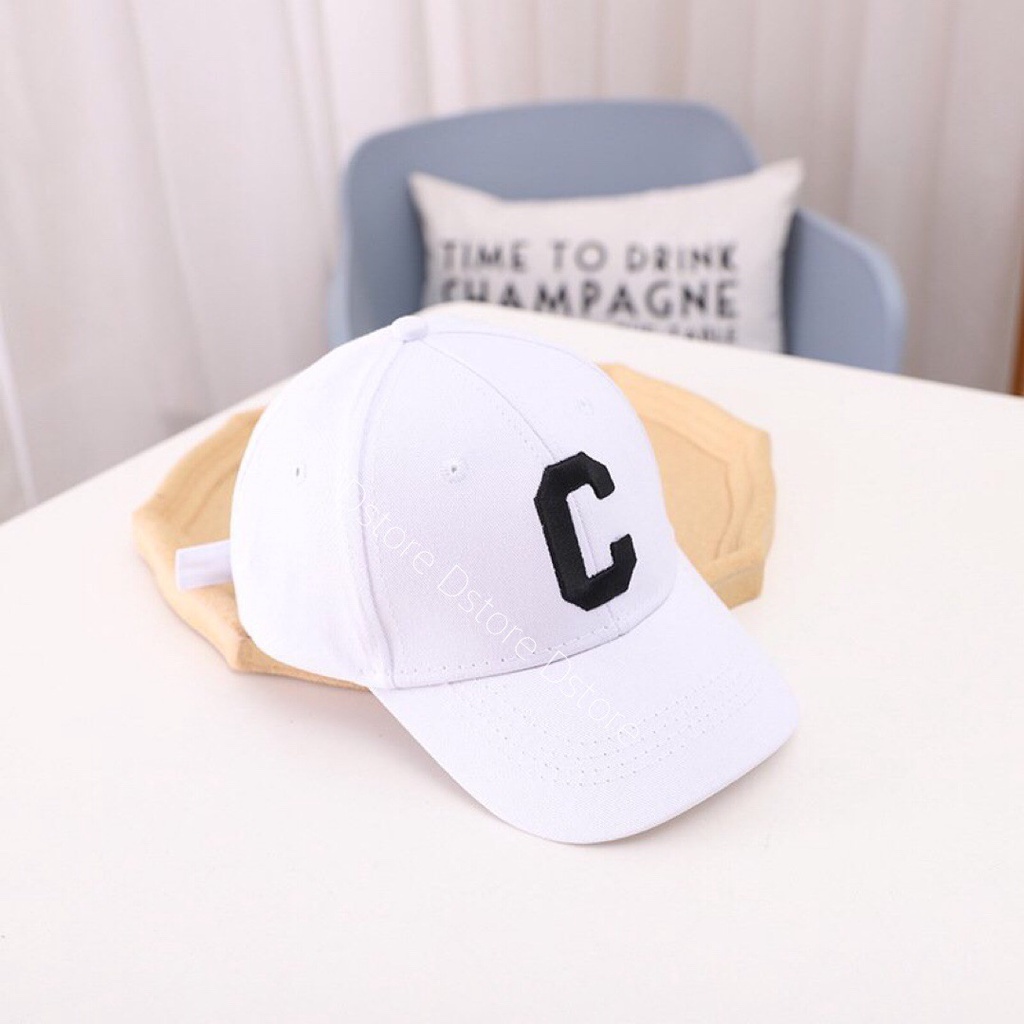 Mũ lưỡi trai thêu chữ C phong cách Hàn Quốc trẻ trung thời trang