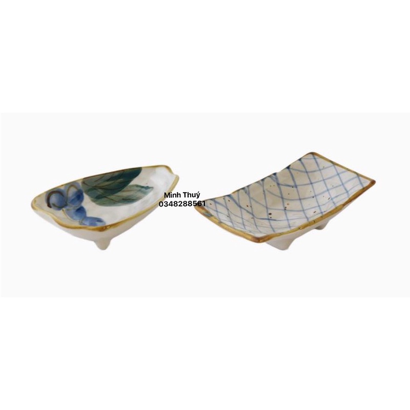 Đĩa gốm Nhật Yamakatsu Mino Toen