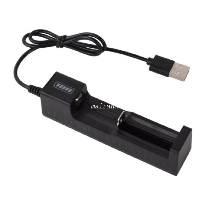 Bộ Sạc Pin Lithium 1 Khe Cắm USB 18650 14500 16340 Thiết Kế Nhỏ Gọn
