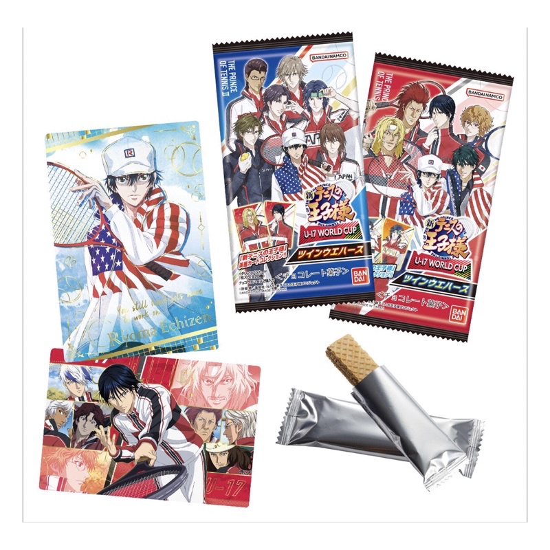 Bánh xốp kèm thẻ nhân phẩm  New Prince of Tennis Twin Wafers