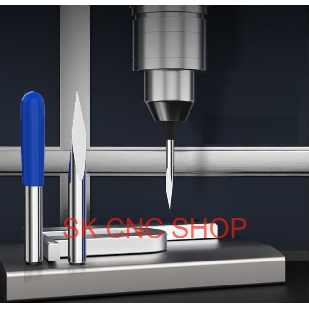 Mũi CNC khắc 3 me - 3.175mm - SK CNC SHOP