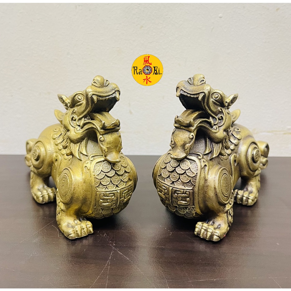 Tỳ Hưu sừng dài vảy vàng - Tượng Đồng Phong Thủy