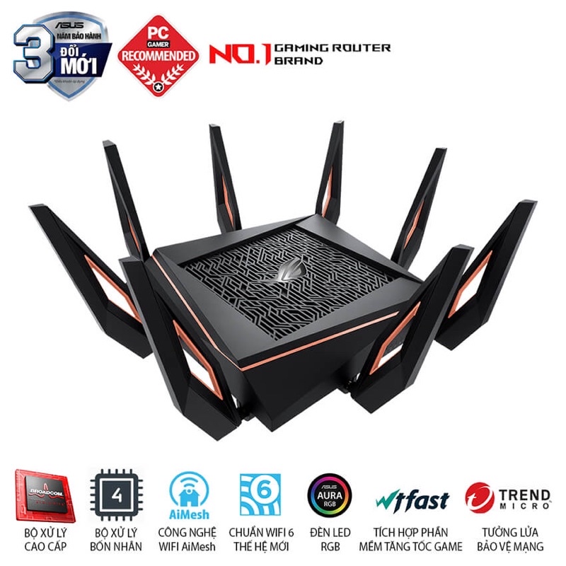 Router wifi Asus GT-AX11000, Wifi 6