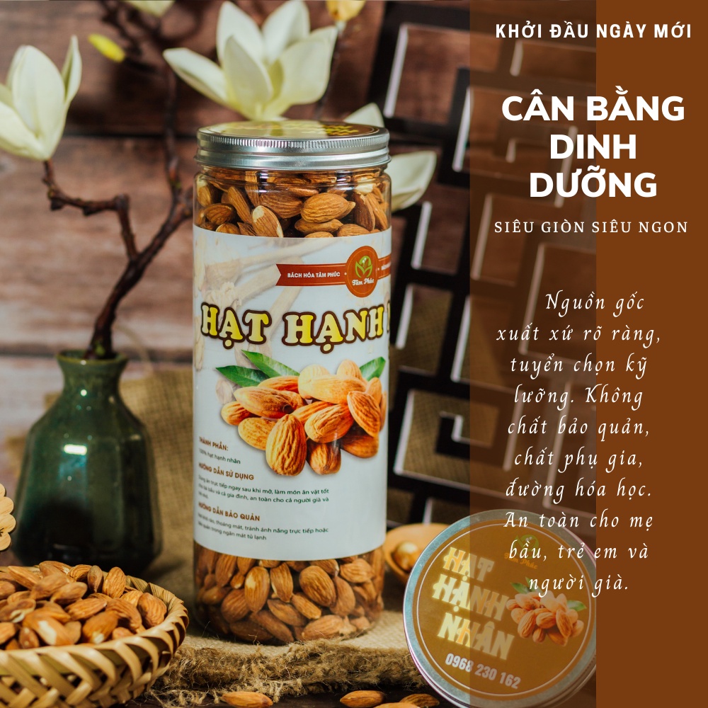 Hạt Hạnh Nhân Tươi Làm Sữa, Hạnh Nhân Rang Thơm Ngon Được Chọn Lọc Kỹ Lưỡng, Không Chất Bảo Quản, Chất Phụ Gia