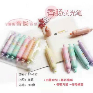 bút dạ quang hightlight mini vỉ 6 màu