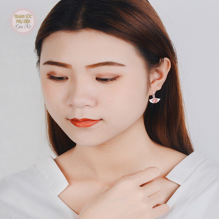 Bông tai nữ style Hàn cực xinh, bạc  S925  - HT228