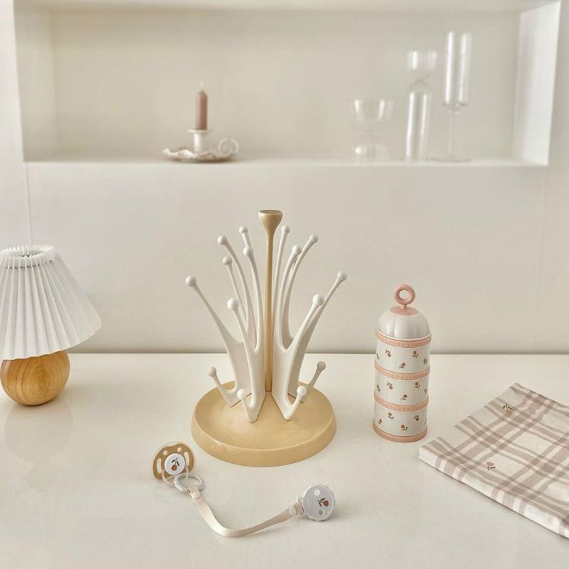 Hộp chia SỮA VÀ THỨC ĂN Họa tiết 3 ngăn TGM Nội địa HÀN QUỐC