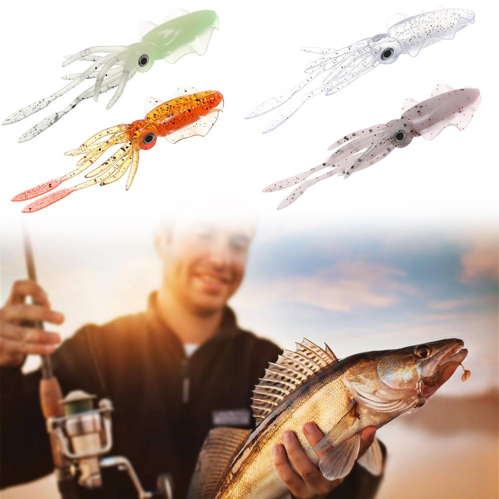 Mồi Câu Cá Bằng Silicon Mềm Hình Bạch Tuộc Độc Đáo 4.5g / 8.5g / 15.5g