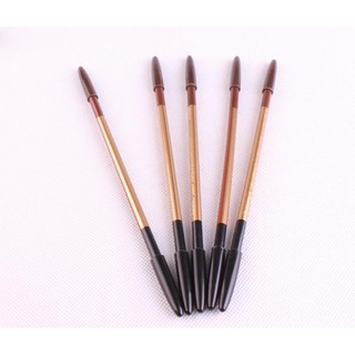 Bút chì kẻ mày 2 đầu Jialin eye brow pencil material made in japan (Nâu/Đen)