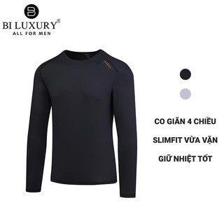 Áo thun dài tay nam Biman by Biluxury giữ nhiệt vải mỏng nhẹ cực mềm 4ATOB003