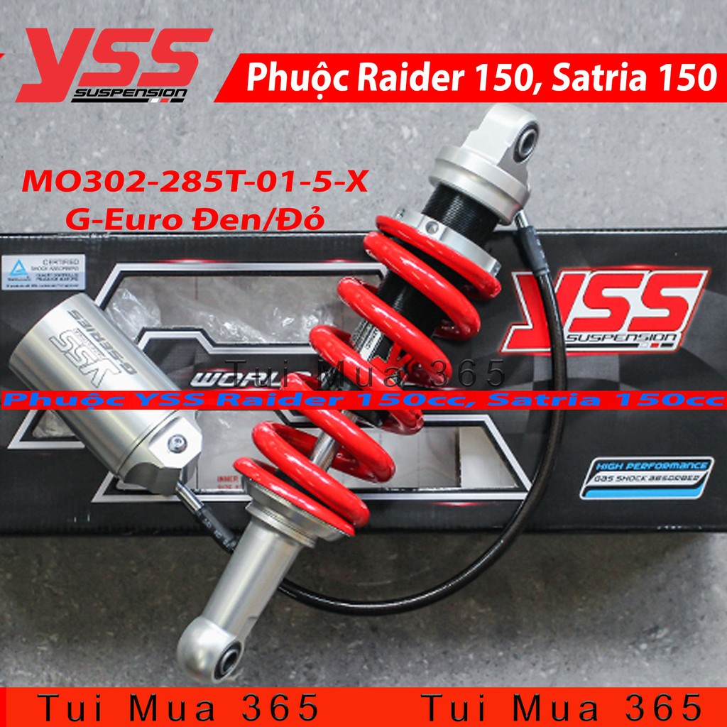 Phuộc YSS G Euro Raider 150, Satria 150 Đen/Đỏ