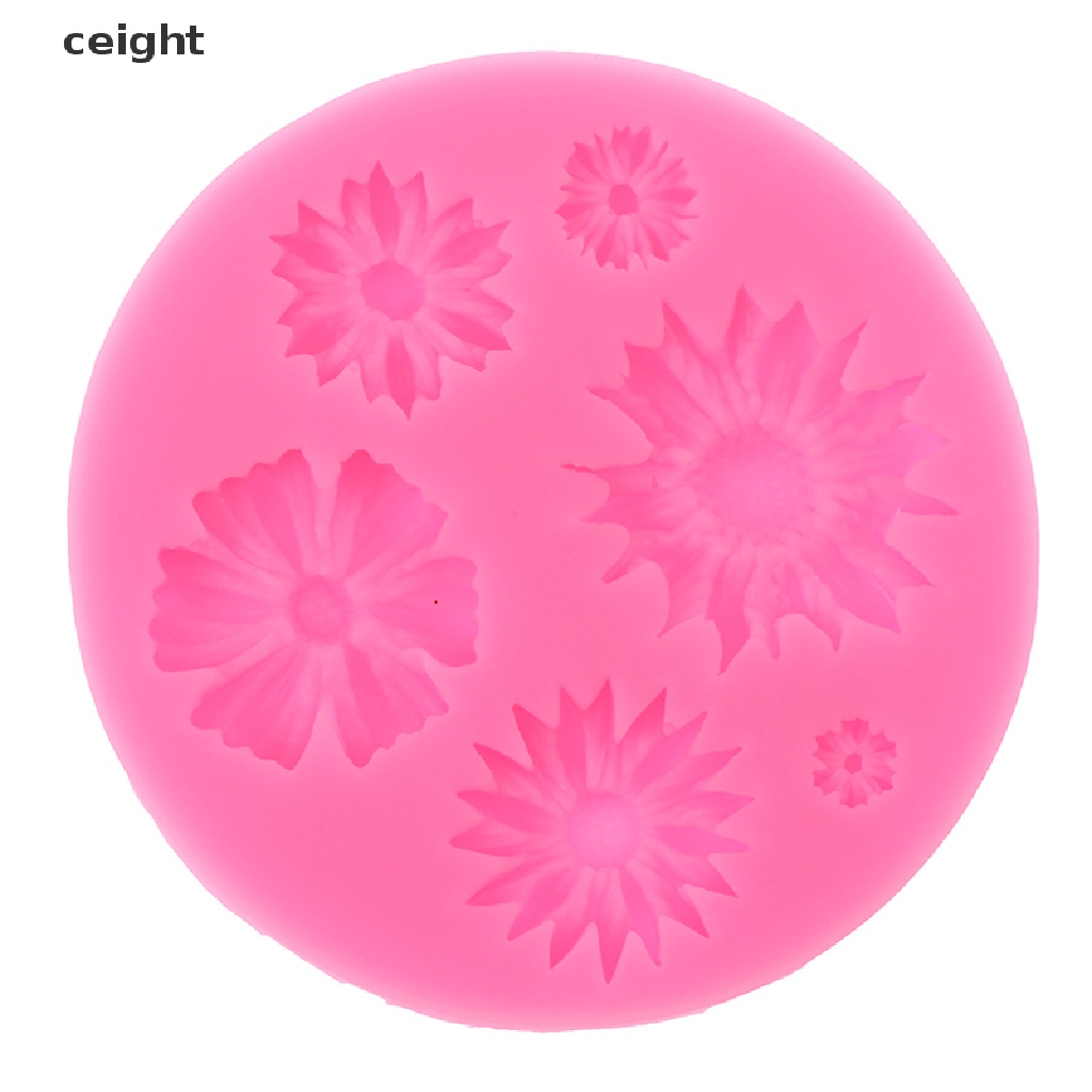 Khuôn silicon 3D hình hoa cho làm bánh