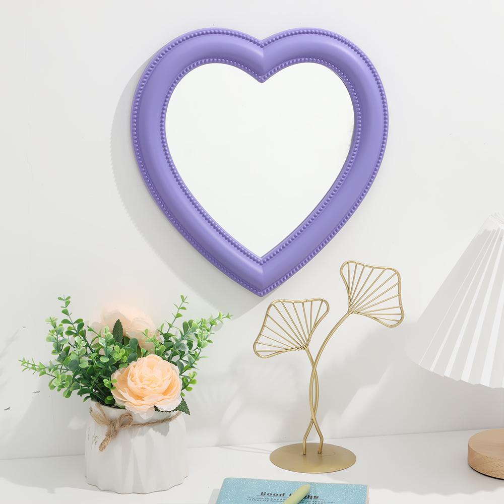 OKDEALS Gương Trang Điểm Trái Tim Xinh Xắn Cho Nữ