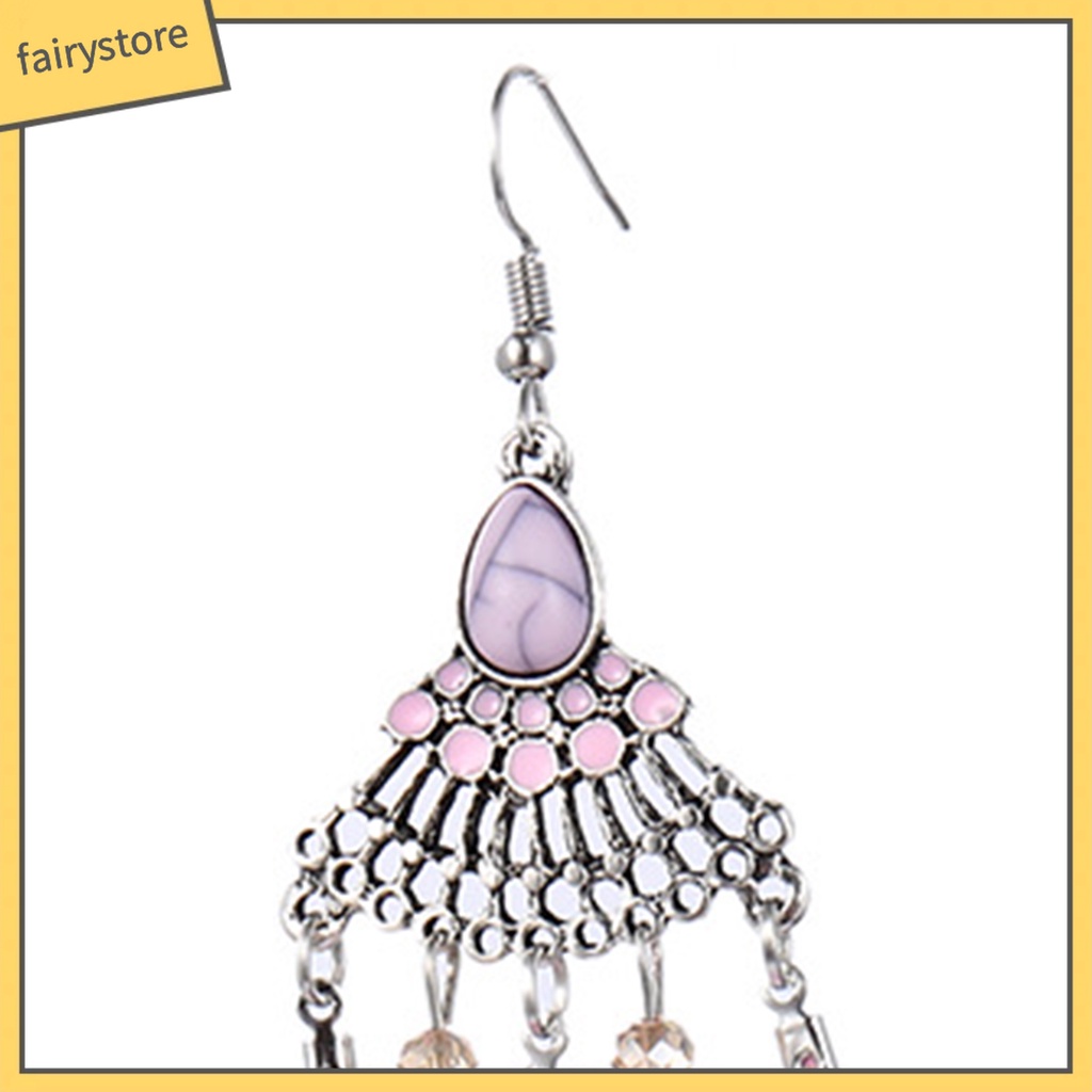 1 Đôi Bông Tai Lông Vũ Thời Trang Nữ Tính