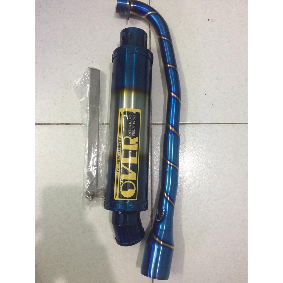 Pô OVER titan - kèm cổ titan gắn Dream/ Wave/ Sirius/ Cup